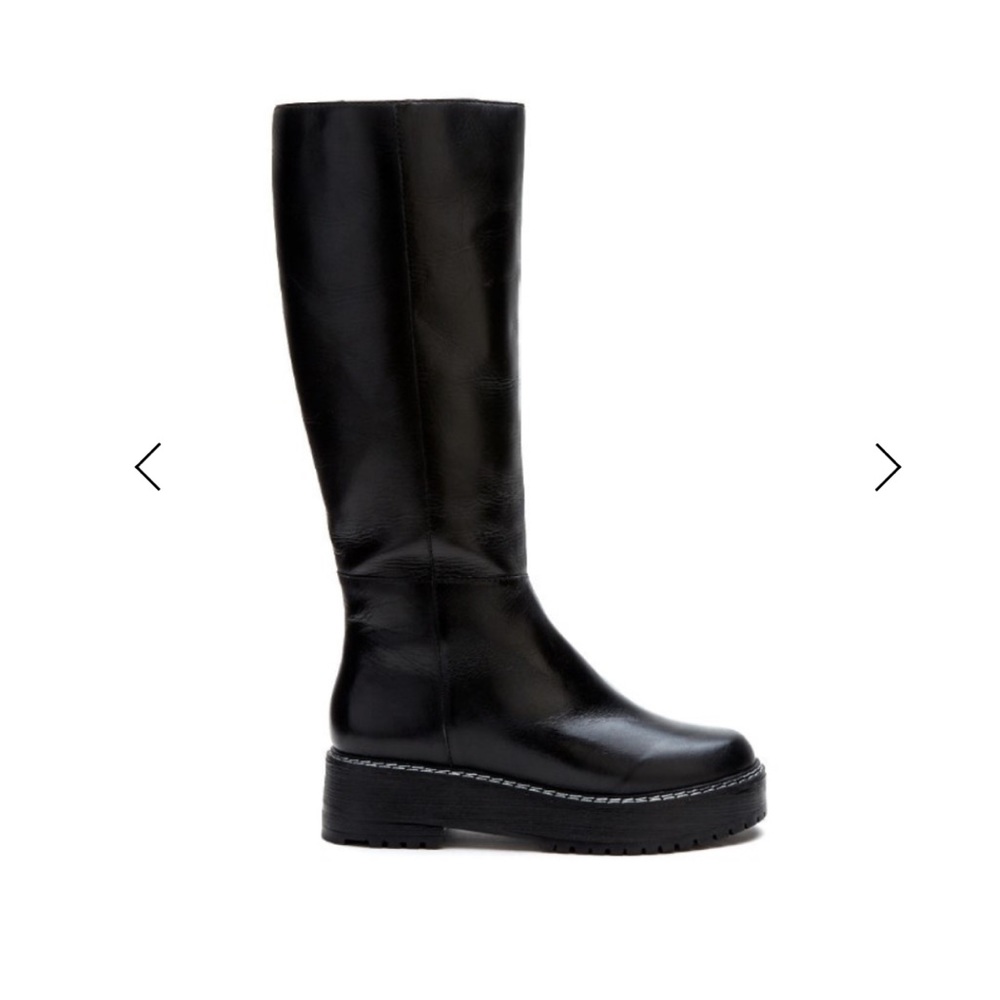 Matisse Adele Platform Boot - Black - Leather - size 9